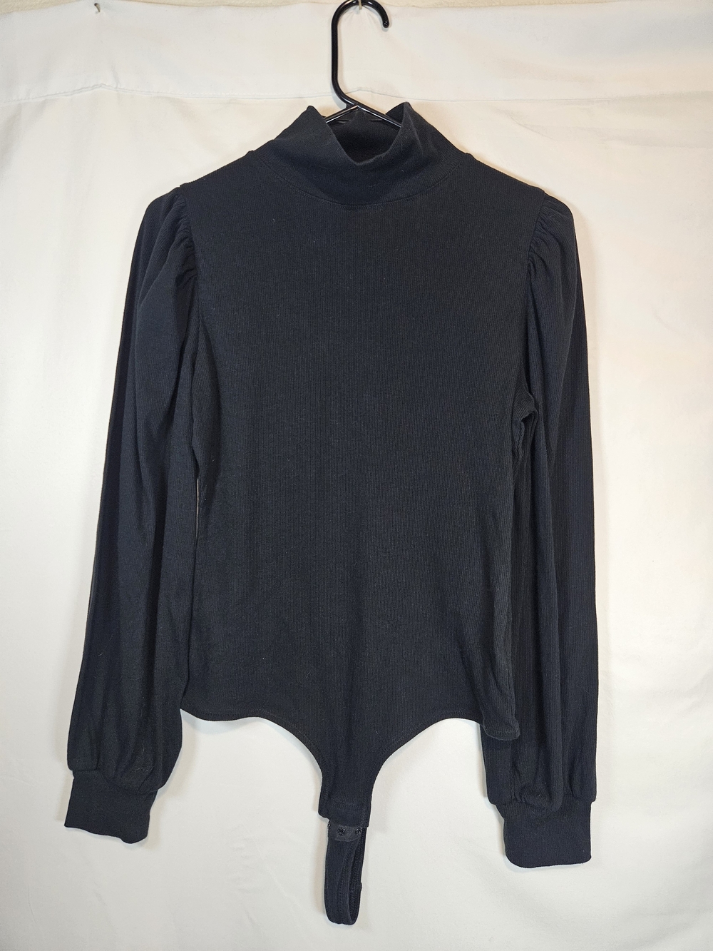 Madewell Black Long-Sleeve Turtleneck Bodysuit